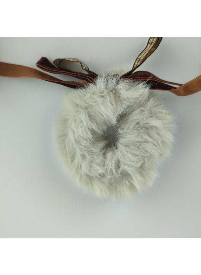 Ultra Soft Fur Elastic Hair Tie – Elegant & Comfortable Design - Image 4
